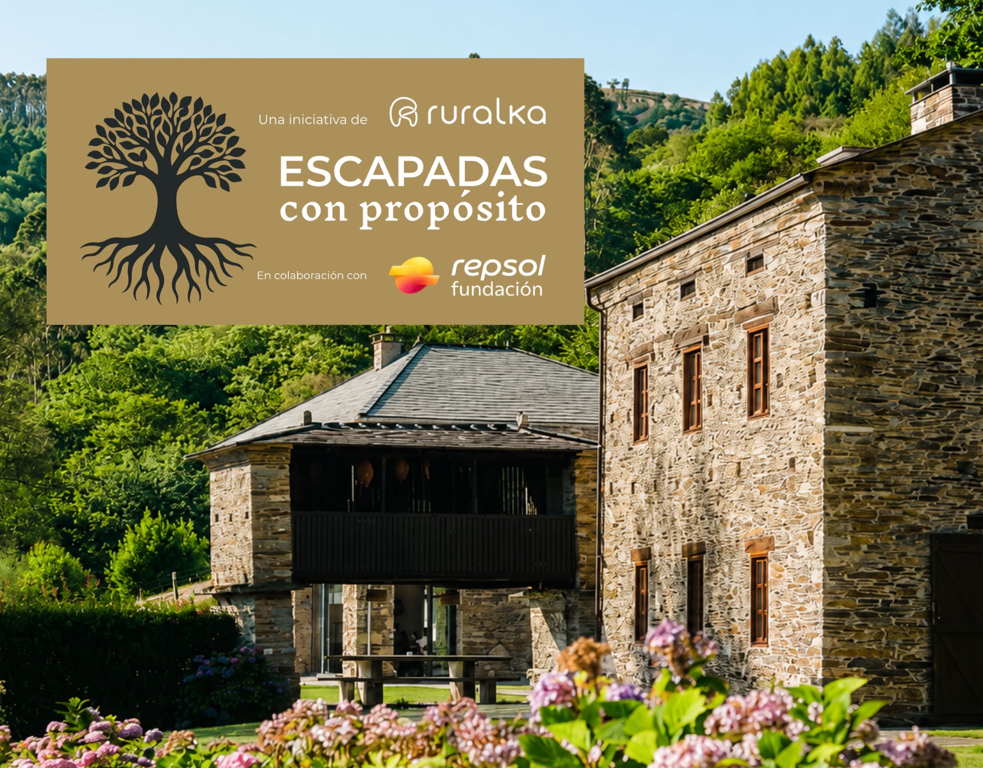 Portada producto Escapadas que reforestan (1920 x 1500 px) ruralka hoteles rurales con encanto